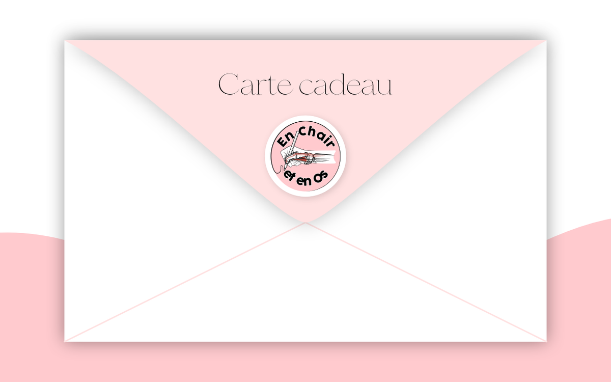 Carte cadeau En Chair et en Os décoration cabinet médical